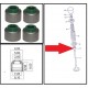 4TV-12119-00 Valve Stem Seal R6 99-05 R1 99-06 4.0mm